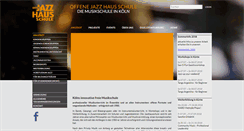 Desktop Screenshot of jazzhausschule.de