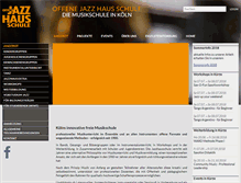 Tablet Screenshot of jazzhausschule.de